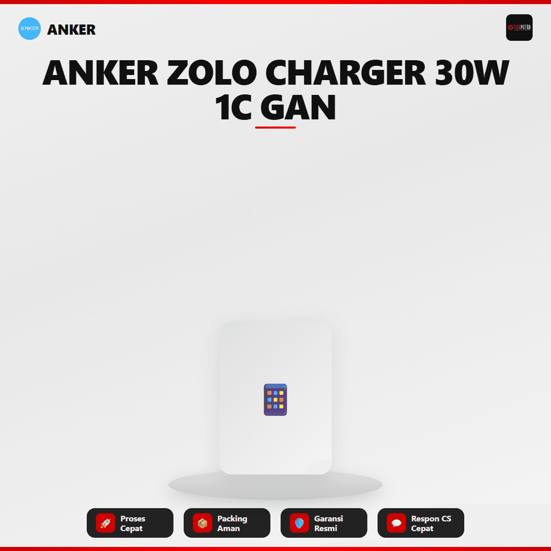 ANKER ZOLO CHARGER 30W 1C GAN BLACK